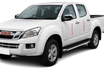 Isuzu D-Max 2011–2019 OmsaLine deurlijsten (RVS) foto 1