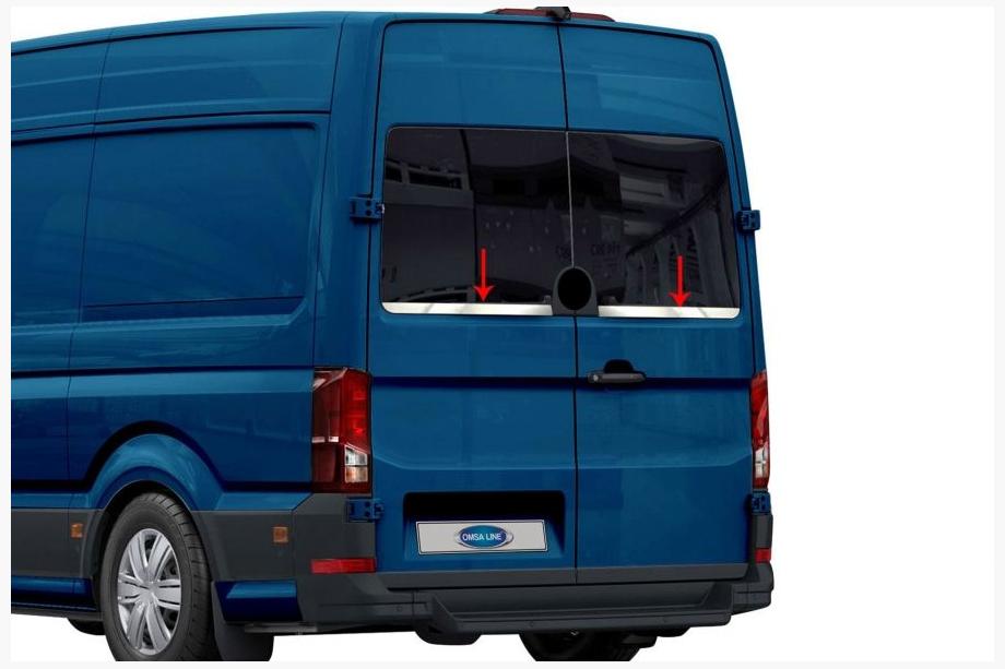 Volkswagen Crafter 2016– Ruitrand sierlijst (2 st., RVS) Image