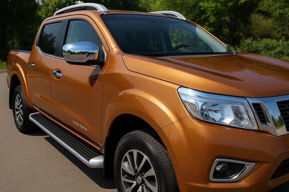 Nissan Navara/NP300 2016– RVS spiegelkappen (2 stuks) Image