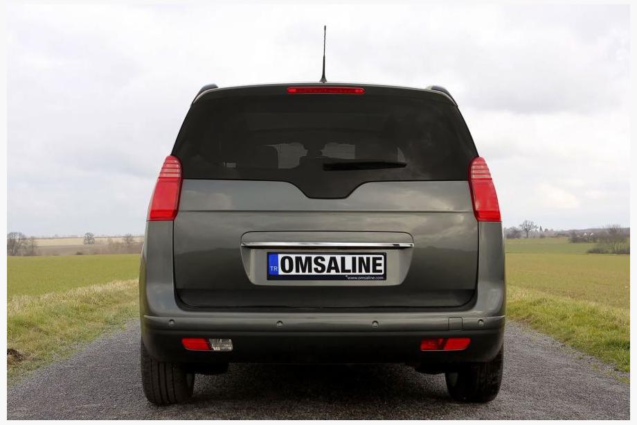 Peugeot 5008 2009–2016 Chromen sierlijst boven kenteken OmsaLine (RVS) Image