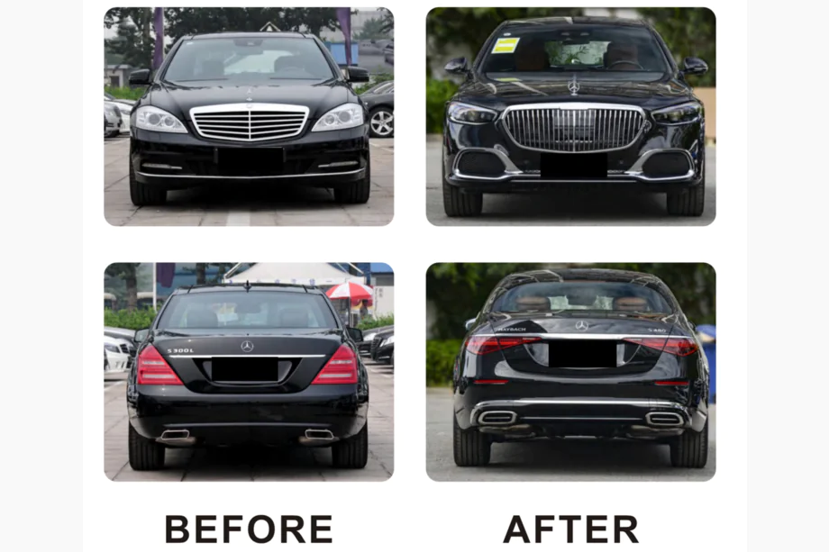 Mercedes S-class W221 2005–2013 Restyling kit voor W223 Maybach Foto 4