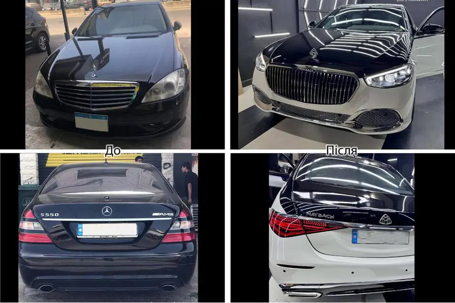 Mercedes S-class W221 2005–2013 Restyling kit voor W223 Maybach Foto 3