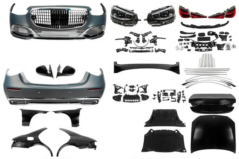 Mercedes S-class W221 2005–2013 Restyling kit voor W223 Maybach Foto 2