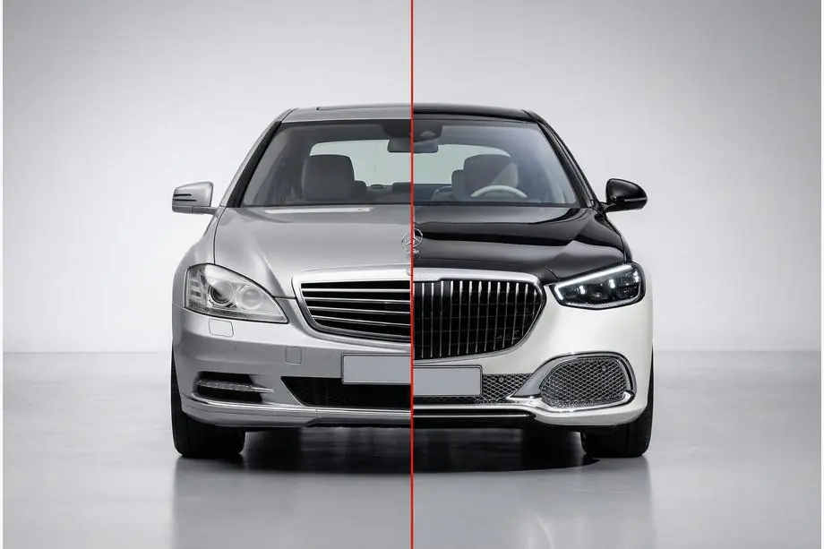 Mercedes S-class W221 2005–2013 Restyling kit voor W223 Maybach Foto 1