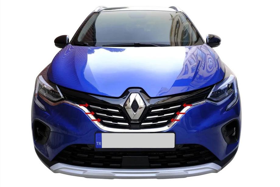 Renault Captur 2019– RVS grille sierlijsten (set 6 st.) Foto 3
