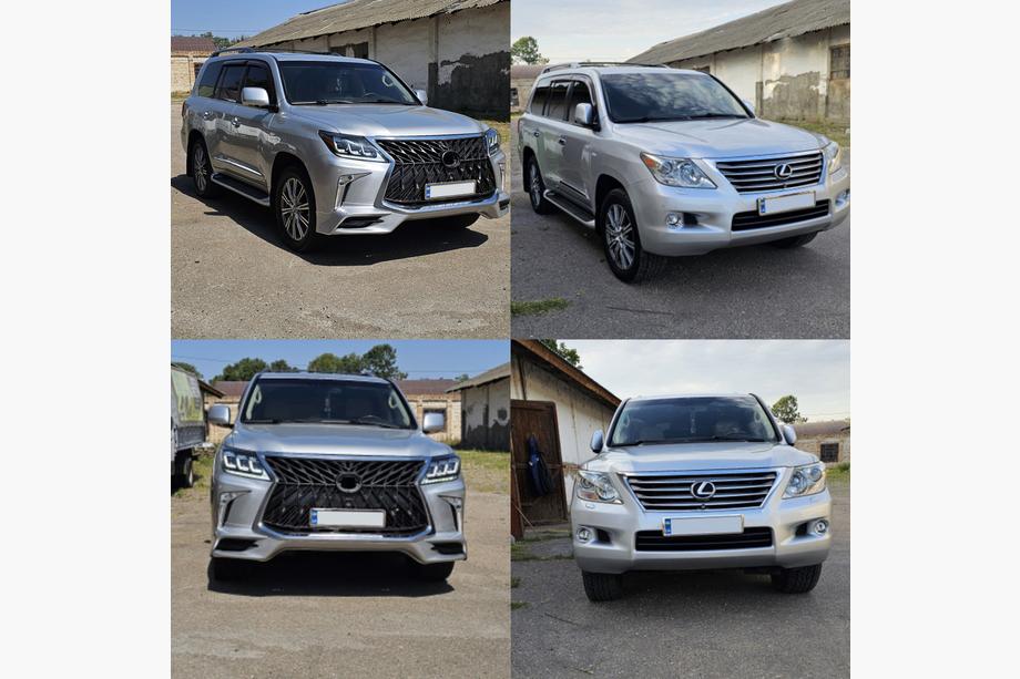 Lexus LX570/450d 2008–2022 Mini-facelift ombouwset van model 2008-2015 naar TRD Sport (bumper, koplampen) Foto 1