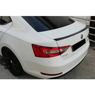 Lipspoiler (Omsa, zwart) Skoda Superb 2015–2024