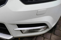 Skoda Yeti 2009–2017 RVS chromen sierlijsten voor voorbumper (2009-2013, 2 stuks) foto 1