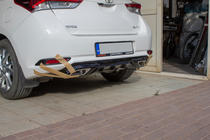 Toyota Auris 2012–2018 Achterbumper diffuser (2016-2018, in primer - klaar om te spuiten) foto 5