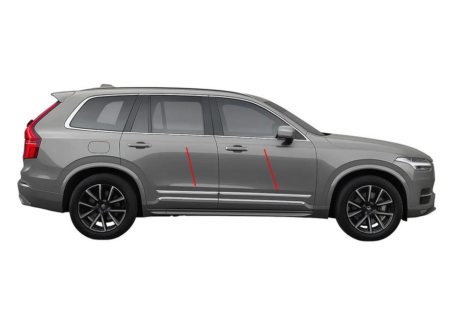 Volvo XC90 2015– Deurstrips RVS (set 4 stuks) Image