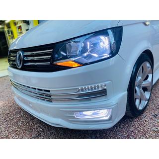Voorbumper lipspoiler Genis 2015-2018 (spuitklaar) Volkswagen T6 2015–2024 foto 1
