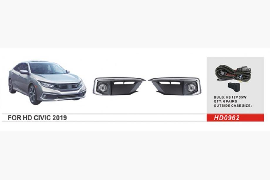 Honda Civic Sedan X 2016–2021 Mistlampen 2019-2021 (halogeen) Image