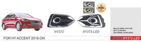 Hyundai Accent 2017–2023 Mistlampen (halogeen) foto 1