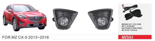 Mazda CX-5 2012–2017 Mistlampen (2 st, halogeen) foto 1