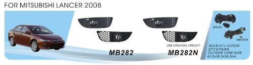 Mitsubishi Lancer X 2008– Mistlampenset (2 stuks, halogeen) foto 1