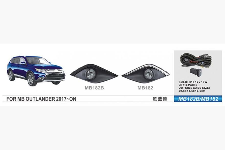 Mitsubishi Outlander 2012–2021 Mistlampen 2015-2021 (set van 2, halogeen) Image