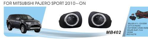 Mitsubishi Pajero Sport 2008–2015 Mistlampenset (2 stuks, halogeen) foto 1