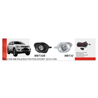 Mistlampenset 2015-2019 (2 stuks, halogeen) Mitsubishi Pajero Sport 2015–
