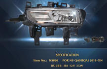 Nissan Qashqai 2014–2021 Mistlampen 2017-2021 (complete set) foto 1