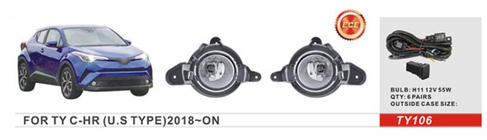 Toyota C-HR 2016–2023 Mistlampen US-type (2 stuks, halogeen) foto 1