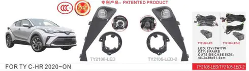 Toyota C-HR 2016–2023 Mistlampen 2020+ (2 st, LED) foto 1
