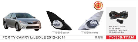 Toyota Camry 2011–2017 Mistlampen US-type 2011-2014 (2 stuks, halogeen) foto 1