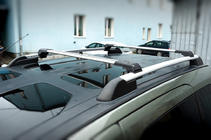 Peugeot Partner Tepee 2008–2018 Dakdragers dwarsstangen voor dakrails, afsluitbaar Skybar V1 (2 stuks) foto 1