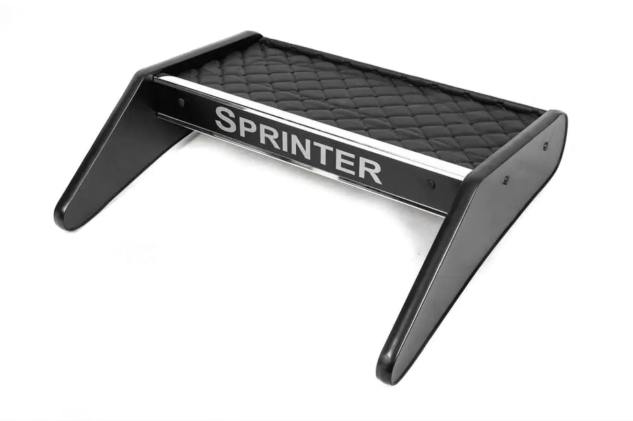 Mercedes Sprinter W906 2006–2018 Dashboardplank (zwart met zwart stiksel) Image