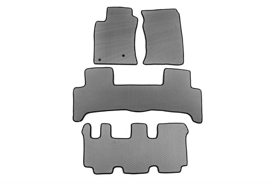 Toyota Land Cruiser Prado 120 2002–2009 EVA automatten (3 rijen, grijs) Image