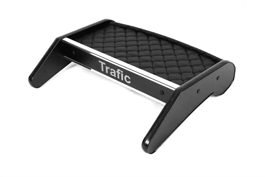 Renault Trafic 2001–2015 Dashboardplank (2010-2014, zwart met zwart stiksel) Image