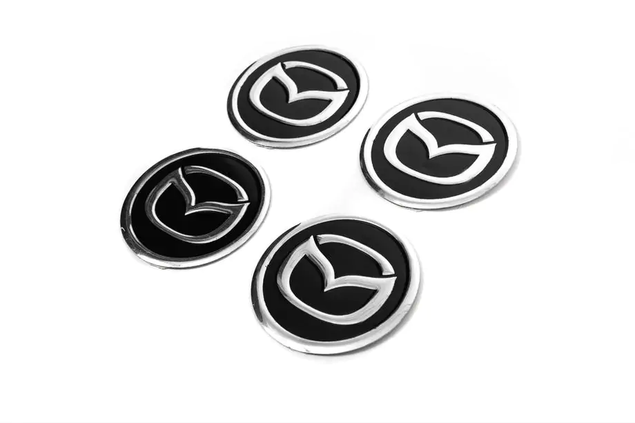 Mazda Sticker set voor naafdoppen V1 60 mm (4 stuks) Foto 2