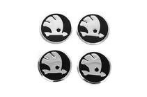 Skoda Sticker set voor naafdoppen V1 60 mm (4 stuks) foto 1