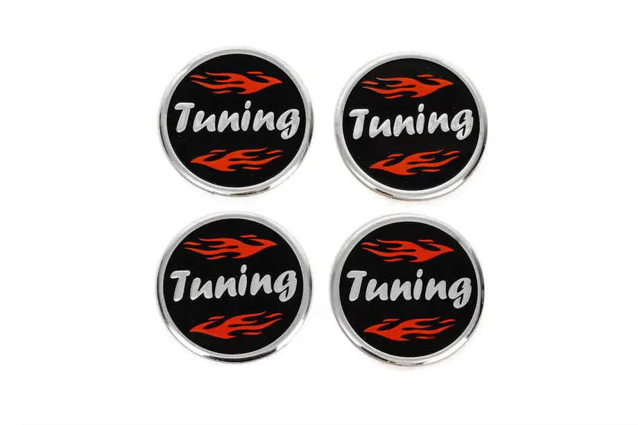 Stickers voor naafdoppen Tuning V1 60 mm (4 st) Foto 2
