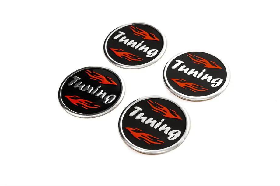 Stickers voor naafdoppen Tuning V1 60 mm (4 st) Foto 1