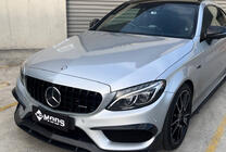 Mercedes C-klasse W205 2014–2021 Panamericana GT Black voorgrille (voor Avantgarde/AMG-Line/C43 AMG) foto 3