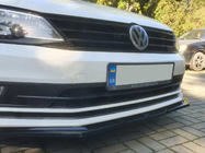 Volkswagen Jetta 2011–2018 Lip voorbumper lip (2010-2018, hoogglans zwart) foto 7
