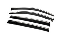 Toyota Highlander 2013–2019 Raamwindschermen met chromen sierlijst (set van 4, Niken) foto 2