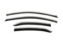 Toyota Camry 2017–2023 Raamwindschermen met chromen sierlijst (set van 4, Niken) foto 1