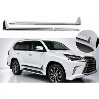 F-Sport deurlijsten wit+chroom (set 4 stuks, ABS) Lexus LX 500d/600 2022– foto 1