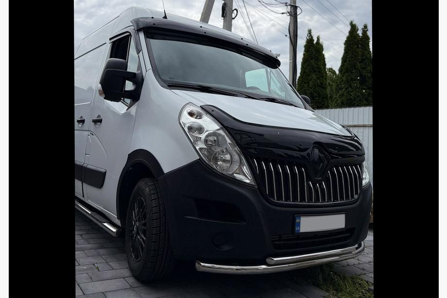 Renault Master 2011–2023 Voorruitspoiler V2 (glans zwart, 5 mm) Foto 6