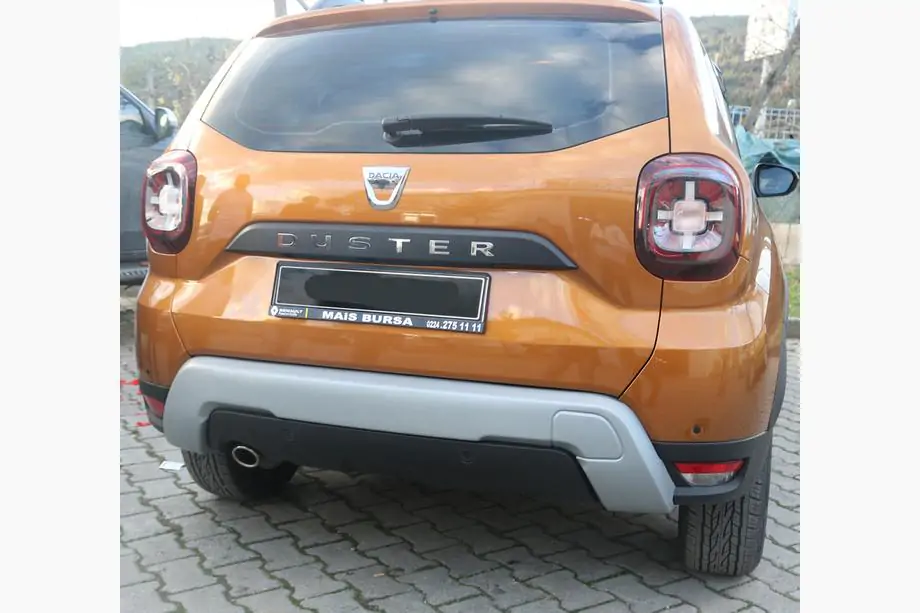 Dacia Duster 2018–2024 Achterbumper diffuser afdekking U-Type (ABS, grijs) Image
