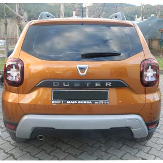 Achterbumper diffuser afdekking U-Type (ABS, grijs) foto 1