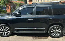 Lexus LX570/450d 2008–2022 Raamwindschermen met chromen sierlijst (set van 4, Niken) foto 2