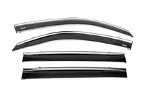 Lexus LX570/450d 2008–2022 Raamwindschermen met chromen sierlijst (set van 4, Niken) foto 4