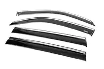 Lexus LX570/450d 2008–2022 Raamwindschermen met chromen sierlijst (set van 4, Niken) foto 5