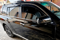 Toyota Highlander 2008–2013 Raamwindschermen met chromen sierlijst (set van 4, Niken) foto 4