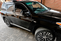 Toyota Highlander 2008–2013 Raamwindschermen met chromen sierlijst (set van 4, Niken) foto 2