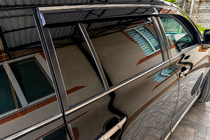 Toyota Highlander 2008–2013 Raamwindschermen met chromen sierlijst (set van 4, Niken) foto 7