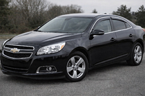 Chevrolet Malibu 2011–2018 Raamwindschermen met chromen sierlijst (set van 4, Niken) foto 1