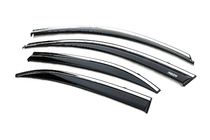 Chevrolet Malibu 2011–2018 Raamwindschermen met chromen sierlijst (set van 4, Niken) foto 3